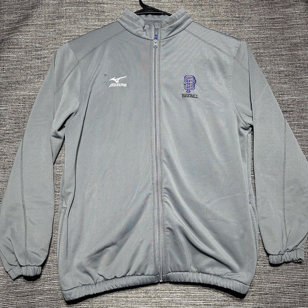 Mizuno SF Giants Sweater Men’s XL Gray Full Zip